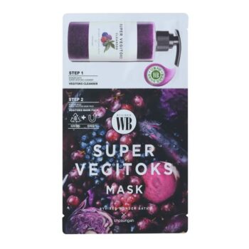 Wonder Bath Антивозрастная 2-х ступенчатая детокс-маска Super Vegitoks Mask Purple