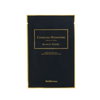 WELLDERMA Тканевая маска для лица ДРЕВЕСНЫЙ УГОЛЬ Charcoal Hydrating Ampoule Mask Black Pearl