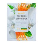 Petitfee Маска для лица тканевая  ПРОТЕИНЫ ШЕЛКА silk fmino serum Gel
