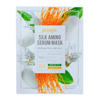 Petitfee Маска для лица тканевая  ПРОТЕИНЫ ШЕЛКА silk fmino serum Gel