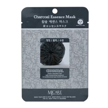 MIJIN Essence Маска тканевая древесный уголь Charcoal Essence Mask