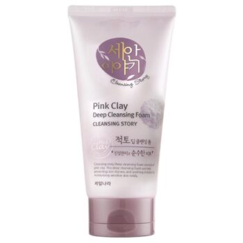 WELCOS  Пенка для умывания Cleansing Story Deep Cleansing Foam Pink Clay