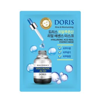 JIGOTT Ампульная маска с гиалуроновой кислотой DORIS HYALURONIC ACID REAL ESSENCE MASK