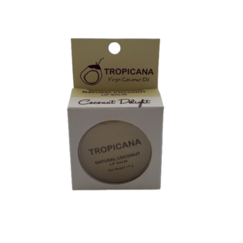 TROPICANA Бальзам для губ КОКОСОВОЕ НАСЛАЖДЕНИЕ NATURAL COCONUT LIP BALM COCONUT DELIGHT