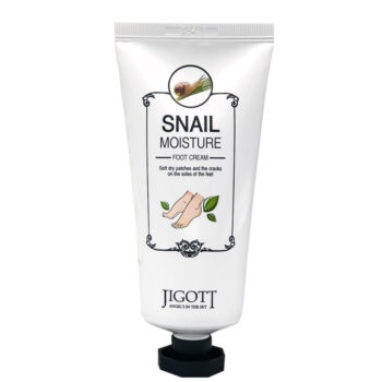 JIGOTT Увлажняющий крем для ног с экстрактом улитки REAL MOISTURE FOOT SNAIL  CREAM