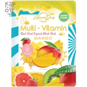 Grace Day Тканевая маска с экстрактами фруктов МАНГО Multi-Vitamin Mask Pack
