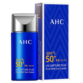 AHC Крем солнцезащитный лёгкий - UV Capture plus pure mild sun cream SPF 50+ PA++++