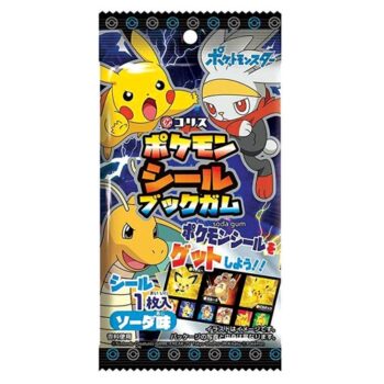 ЖЕВАТЕЛЬНАЯ РЕЗИНКА КОРИС (CORIS) "ПОКЕМОН" ВКУС СОДОВОЙ, + НАКЛЕЙКА POKEMON SEAL BOOK, 9,8 Г, ЯПОНИЯ