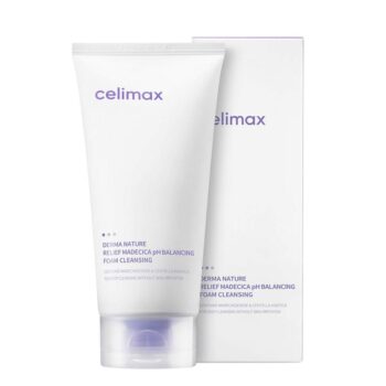 Celimax Пенка для умывания нежная успокаивающая Derma Nature Relief Madecica pH Balancing Foam Cleansing