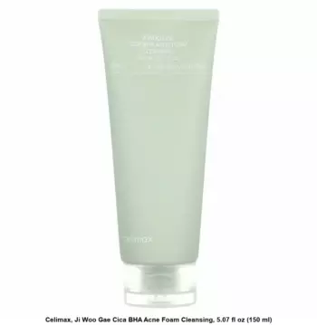 Celimax Пенка для умывания с центеллой против акне Jiwoogae cica BHA acne foam cleansing