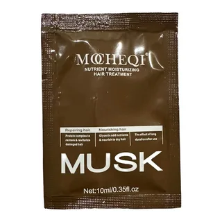 MOCHEQIMUSK Восстанавливающая протеиновая маска для волос с пантенолом NUTRIENTMOISTURIZING HAIR TREATMENT САШЕ